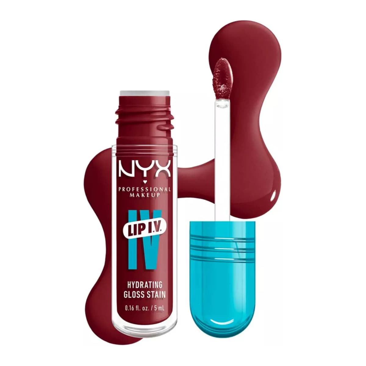 NYX Professional Makeup Lip IV Hydrating Gloss Stain, Lip Gloss, Blush Rush