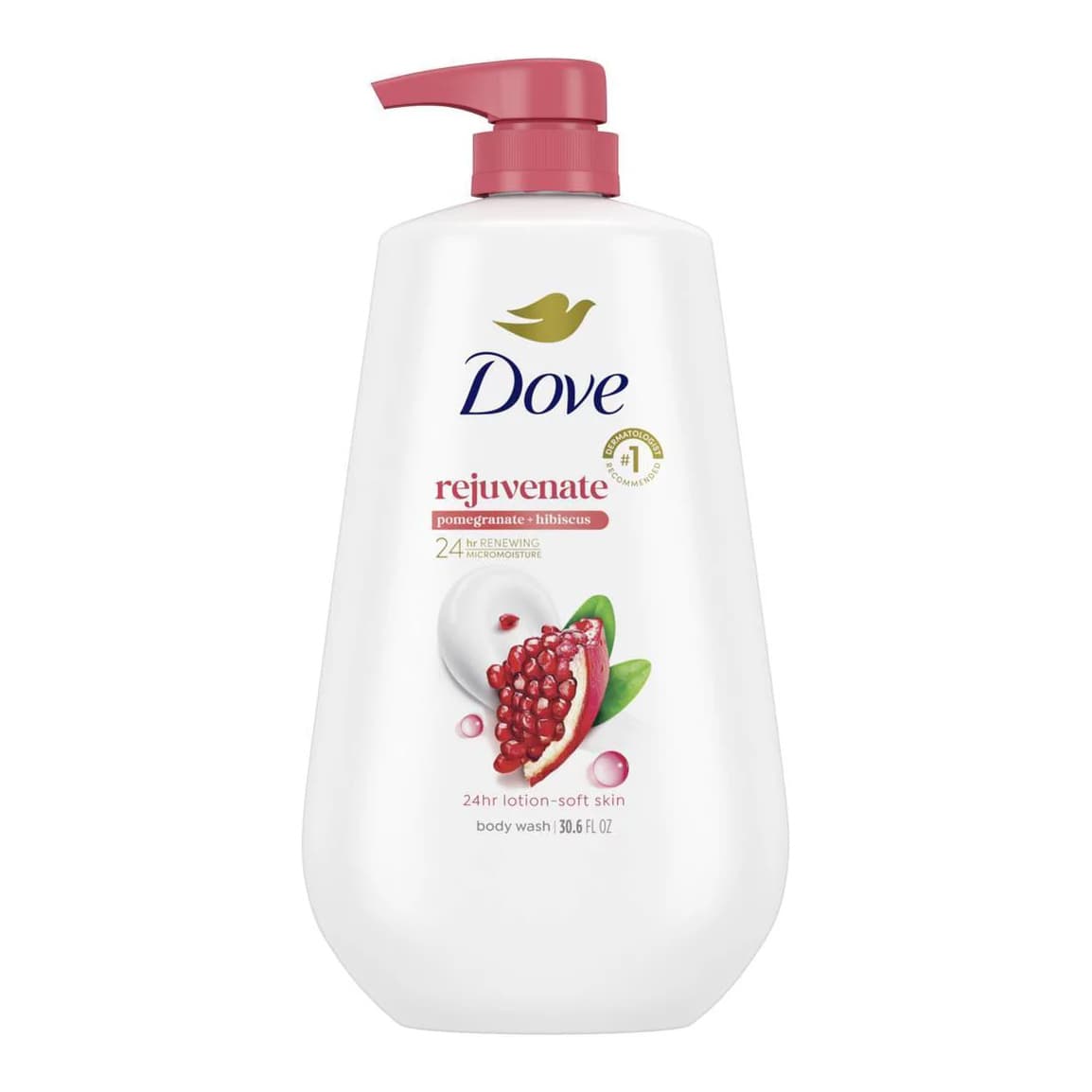 Rejuvenate Body Wash Pump - Pomegranate & Hibiscus 24hr Lotion-Soft Skin