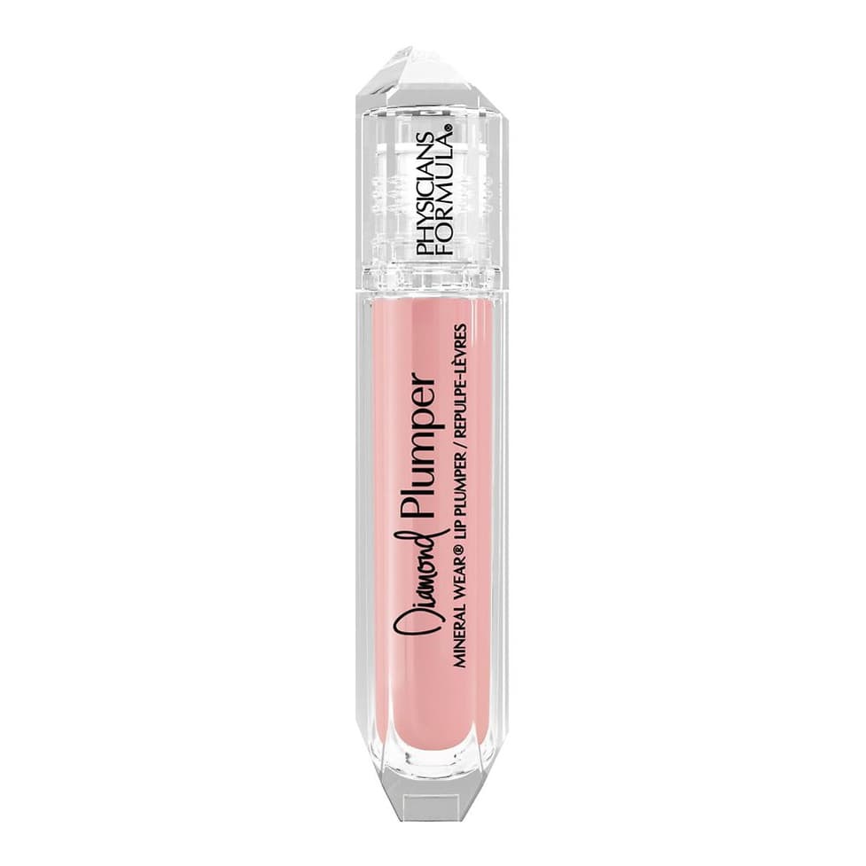 Diamond Plumper Lip Gloss, Light Pink Princess Cut