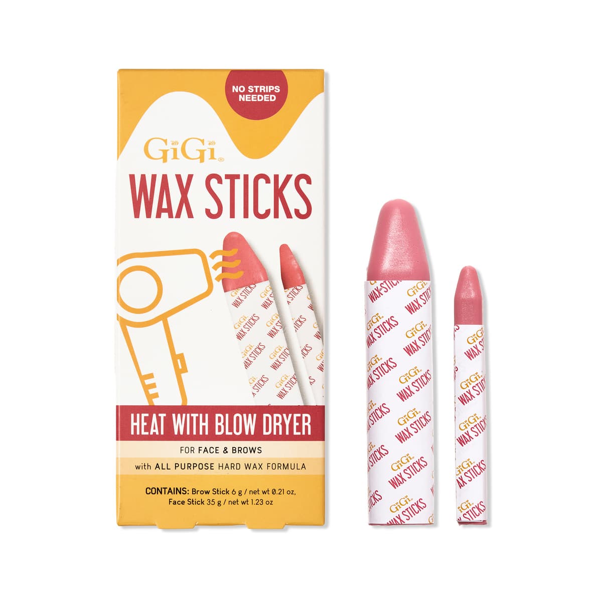Blow Dry Wax Sticks, Hard Wax Formula