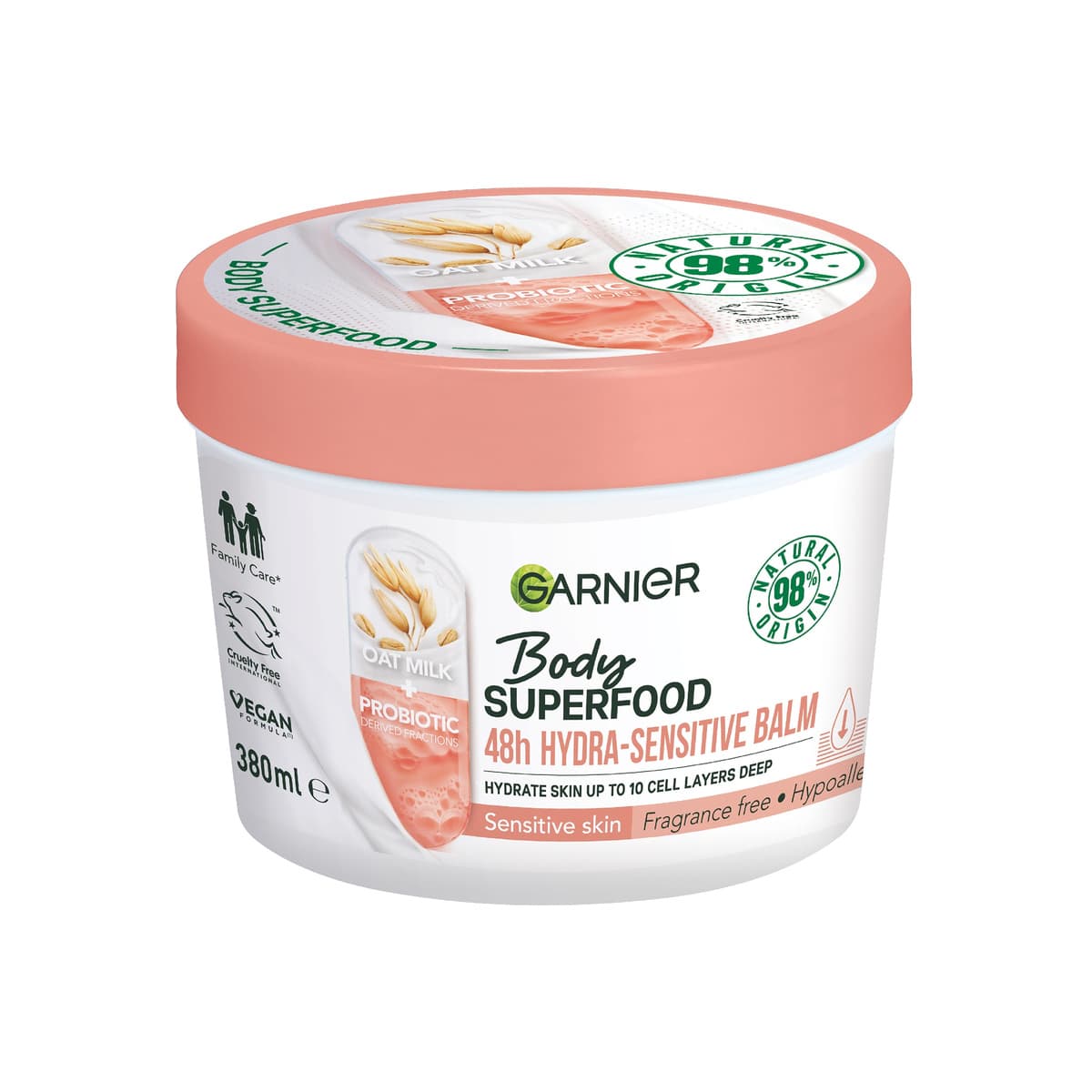 Body Superfood Hydra Sensitive Body Cream Oat Milk and Probiotic Derived Fractions