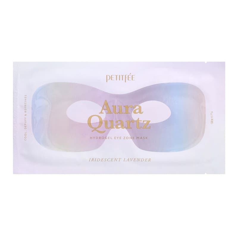 Aura Quartz, Hydrogel Eye Zone Beauty Mask, Iridescent Lavender