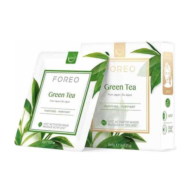 Facial Mask UFO Activated with Green Tea, 6Pcs