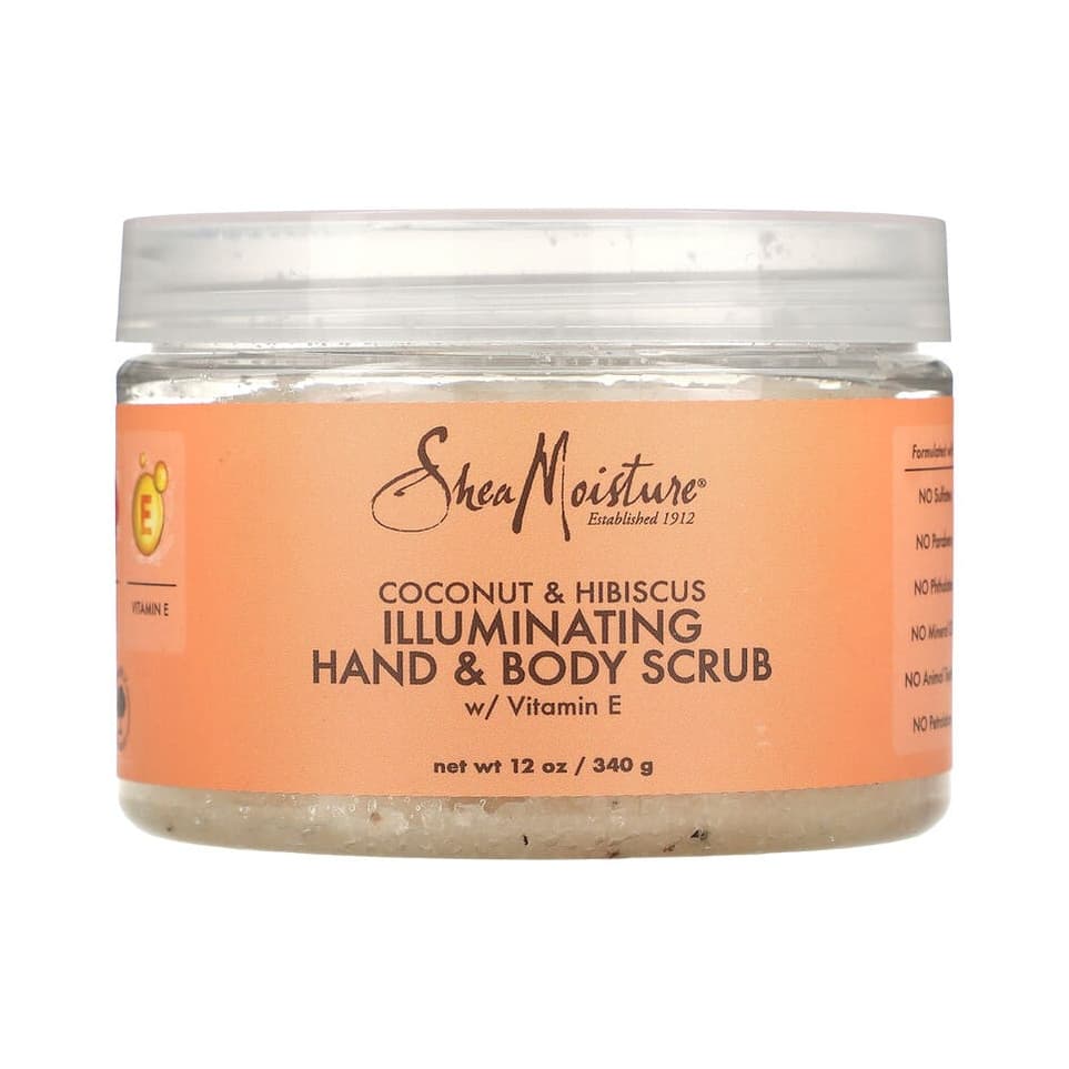 Illuminating Hand & Body Scrub With Vitamin E, Coconut & Hibiscus