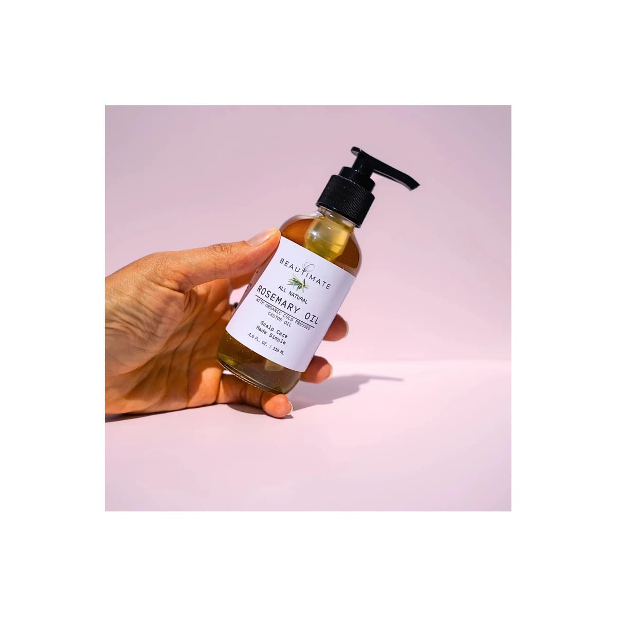 Rosemary & Organic Castor Oil Hair Growth Serum – Strengthens Roots, Nourishes Scalp for Thicker, Fuller Hair
