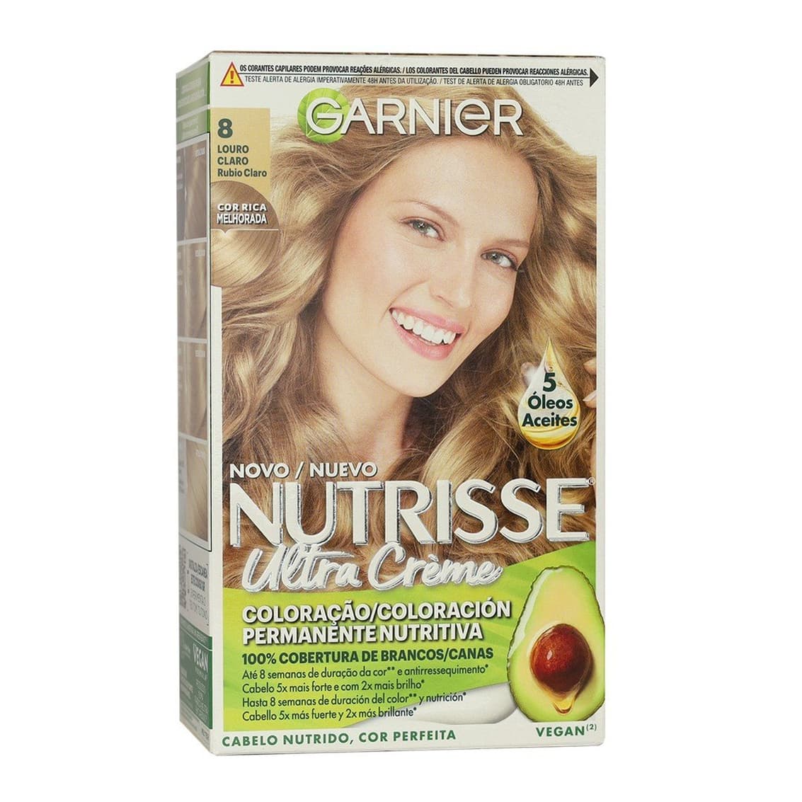 Nutrisse Ultra Crème Permanent Hair Dye 8 Light Blonde