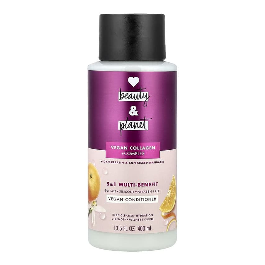 5 in 1 Multi-Benefit Vegan Conditioner, Vegan Keratin & Sun-Kissed Mandarin