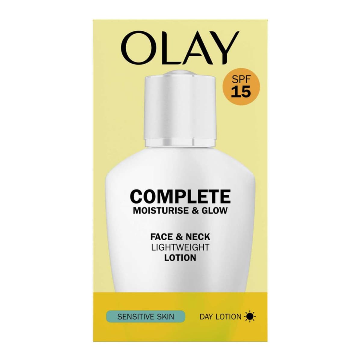 Complete Moisturise & Glow Face and Neck Lotion Sensitive SPF15