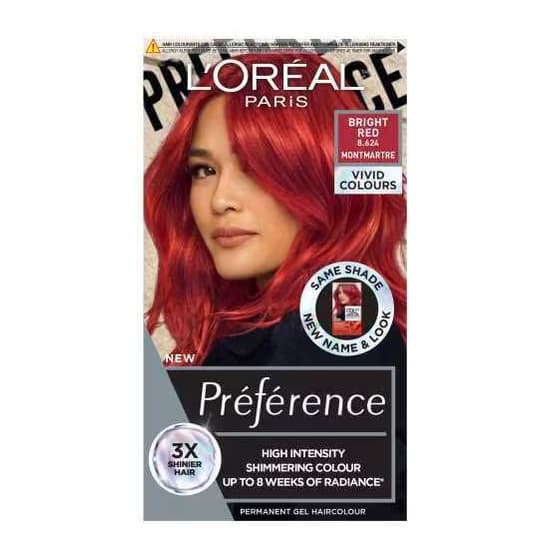 Preference Vivids (Colorista) Hair Dye Bright Red 8.624