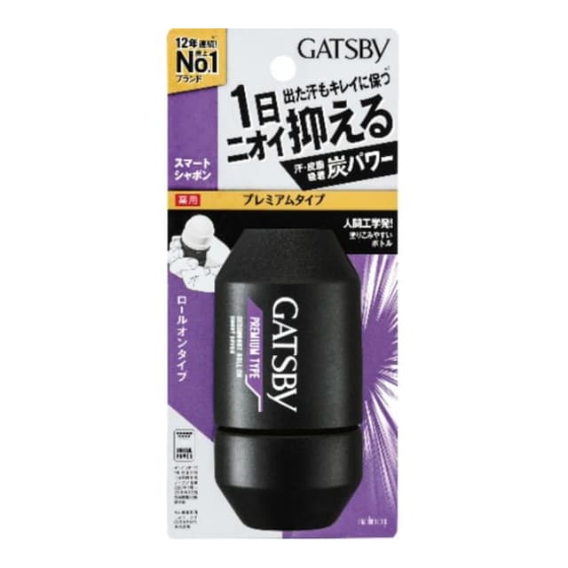 Gatsby Premium Type Deodorant Roll On, Smart Savon