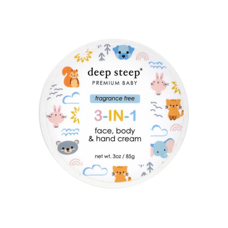 Premium Baby, 3-in-1 Face, Body & Hand Cream