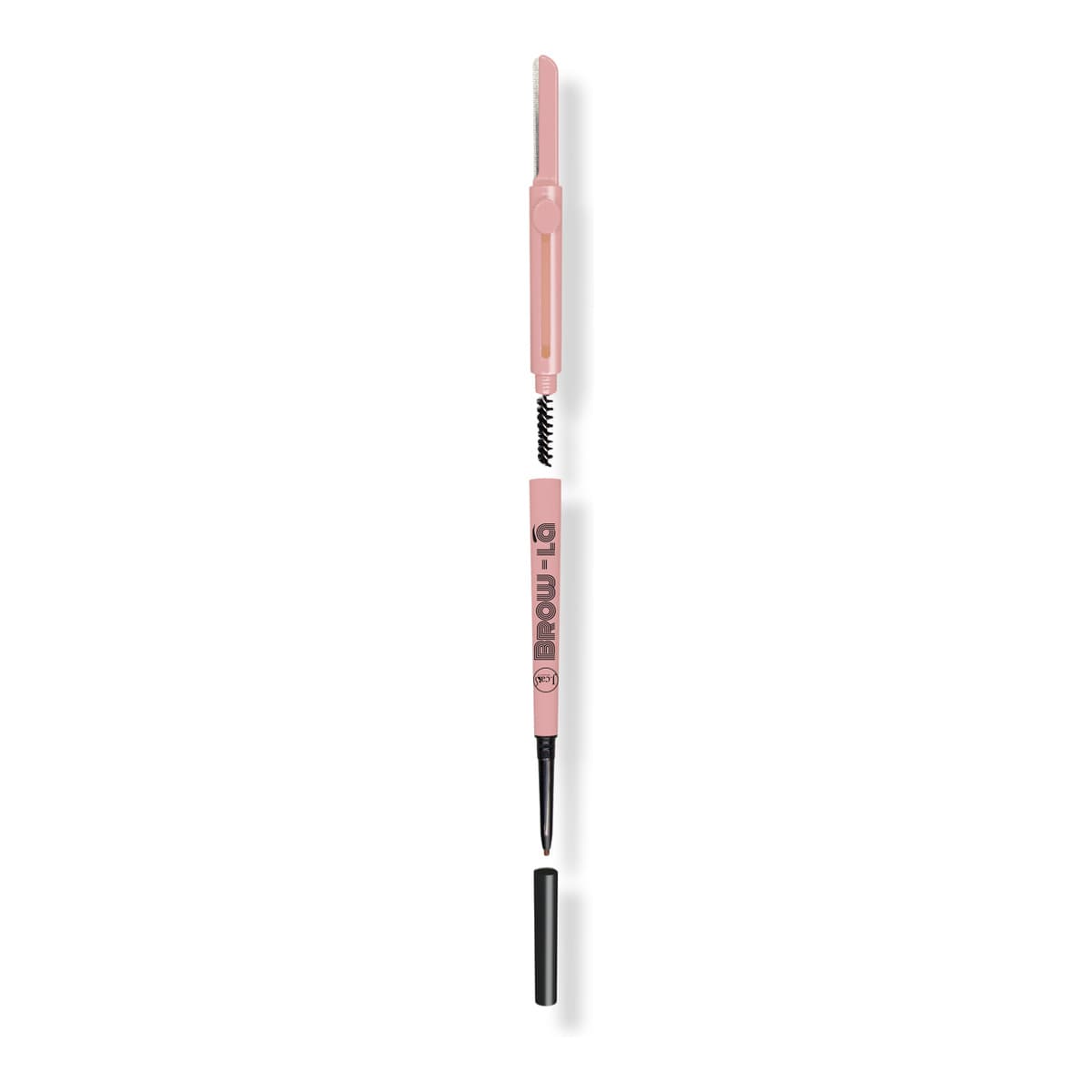 Brow-La 3 In1 Mapping & Shaping Brow Pencil, Soft Black