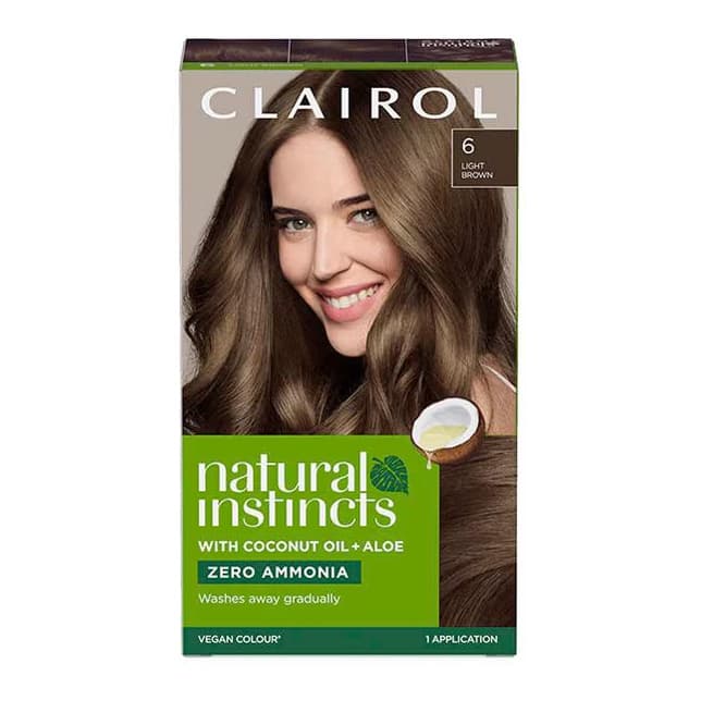 Clairol Natural Instincts Hair Dye 6 Light Brown