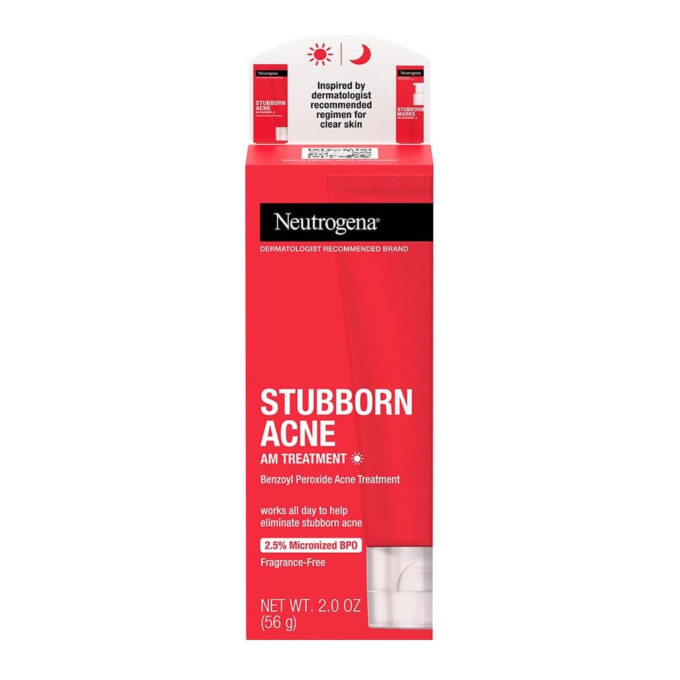 Stubborn Acne AM Treatment with Benzoyl Peroxide Fragrance-Free