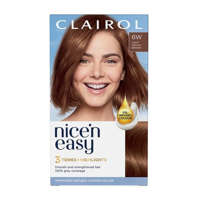 Clairol Nice'n Easy Hair Dye 6W Light Mocha Brown