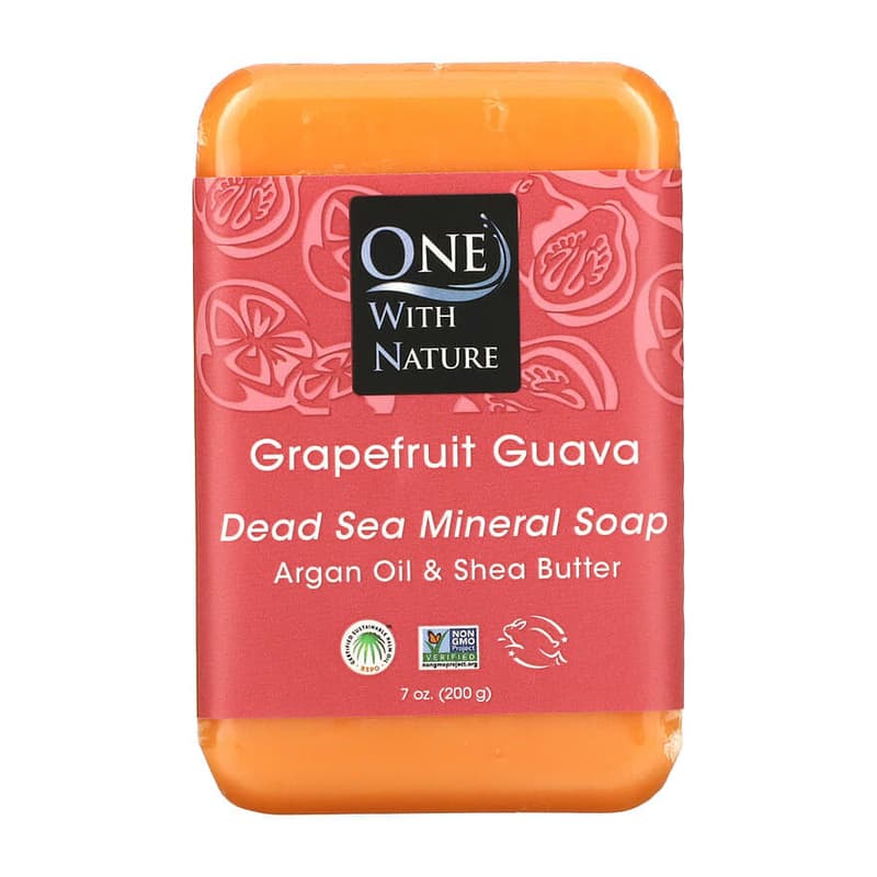 Dead Sea Mineral Soap Bar, Grapefruit Guava