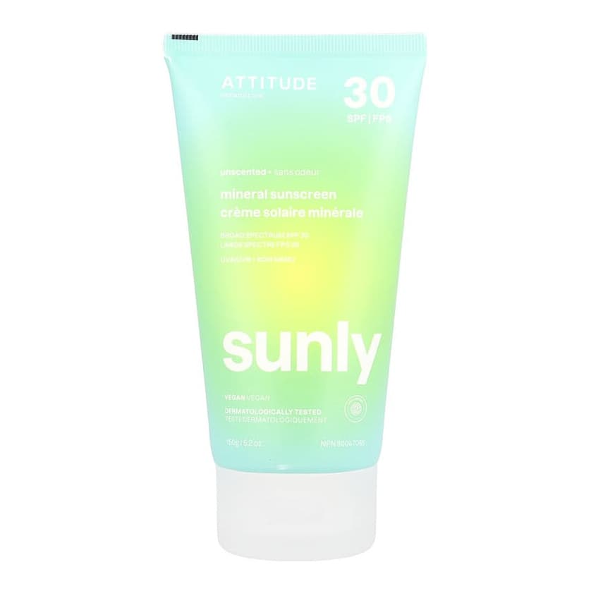 Sunly, Mineral Sunscreen, 30 SPF, Unscented