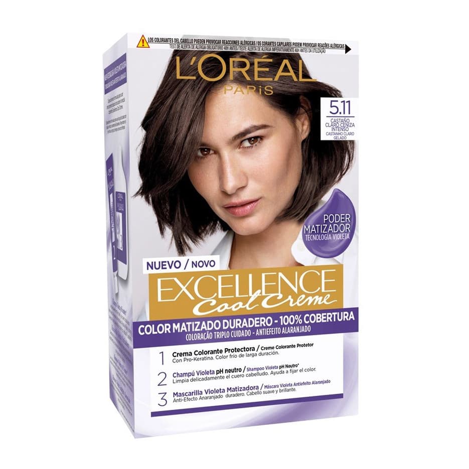 Excellence Cool Creme Hair Dye 5.11 Ash Light Brown