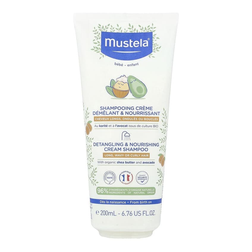 Baby, Detangling & Nourishing Cream Shampoo, Long, Wavy or Curly Hair