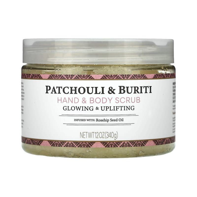 Hand & Body Scrub, Patchouli & Buriti
