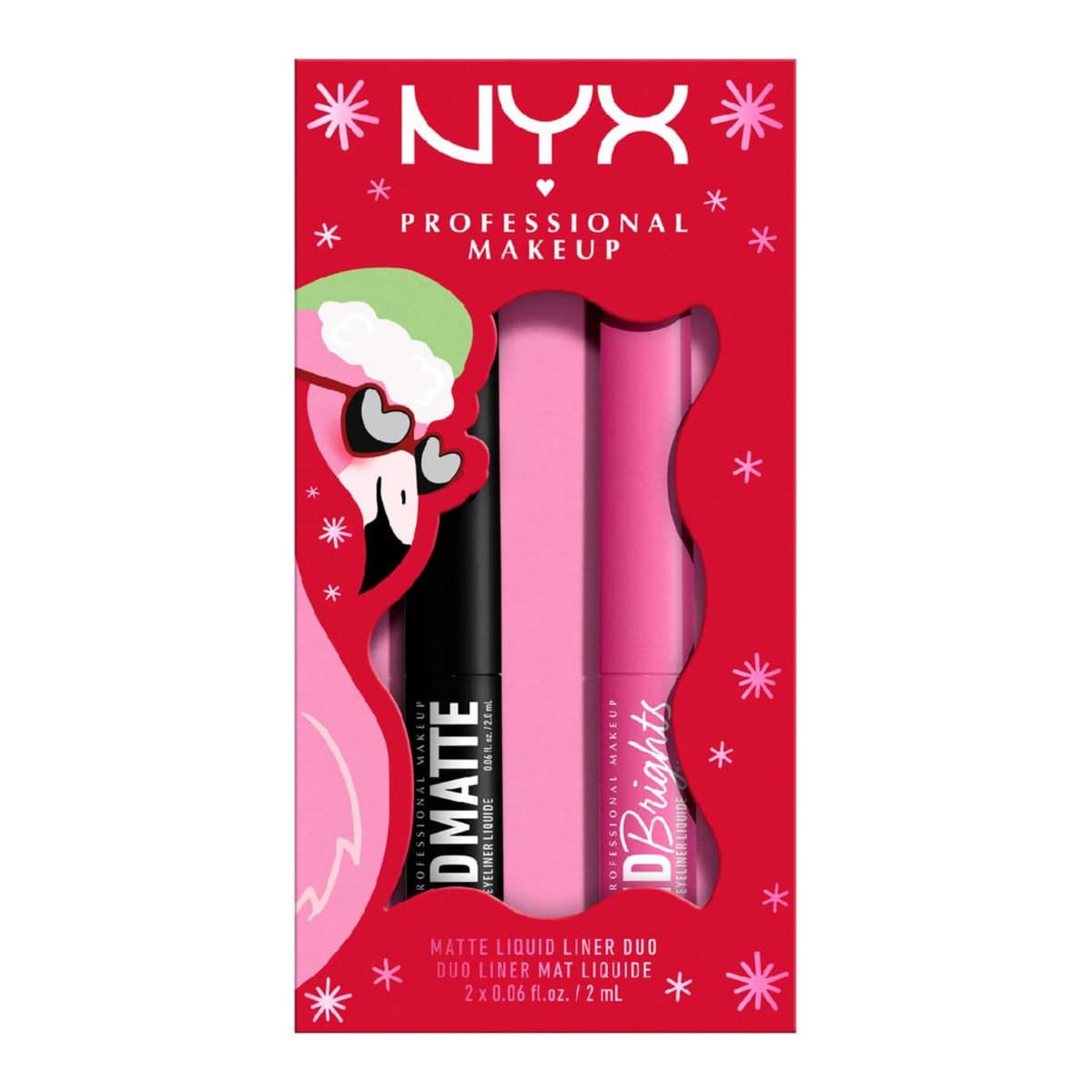 Fa. La. La. La. Land Vivid Liner Duo - Matte Black & Flamingo Pink