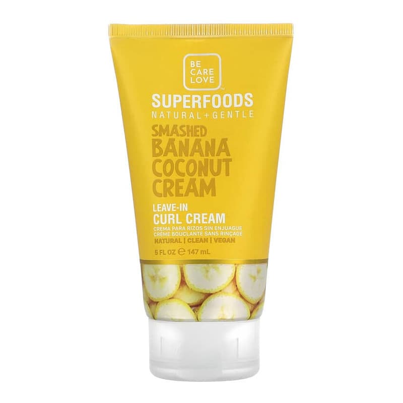Superfoods, Natural & Gentle, Leave-In Curl Cream, Smashed Banana Coconut Cream