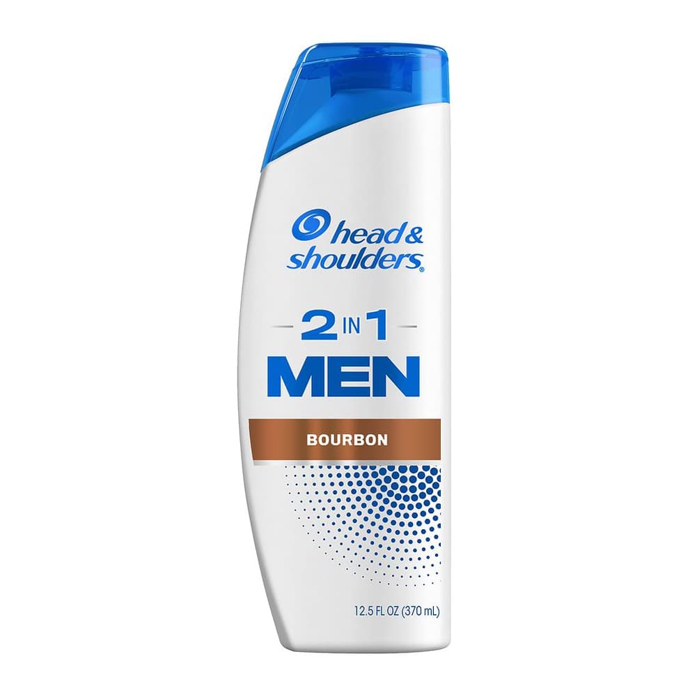 Men's 2 in 1 Dandruff Shampoo and Conditioner, Anti-Dandruff Treatment Bourbon