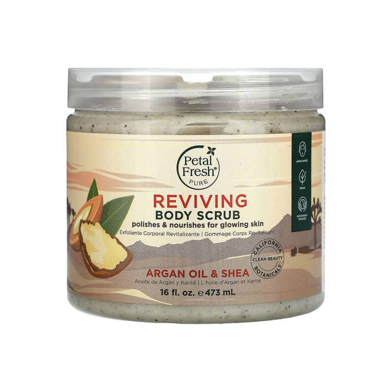 Pure, Reviving Body Scrub, Argan Oil & Shea