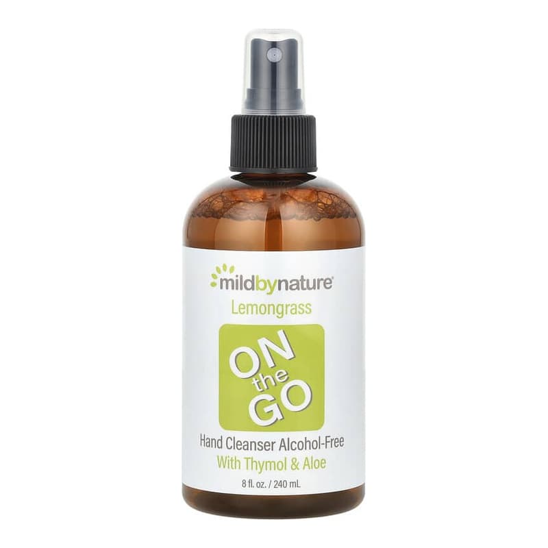 Lemongrass On The Go Hand Cleanser, Alcohol-Free, With Thymol & Aloe