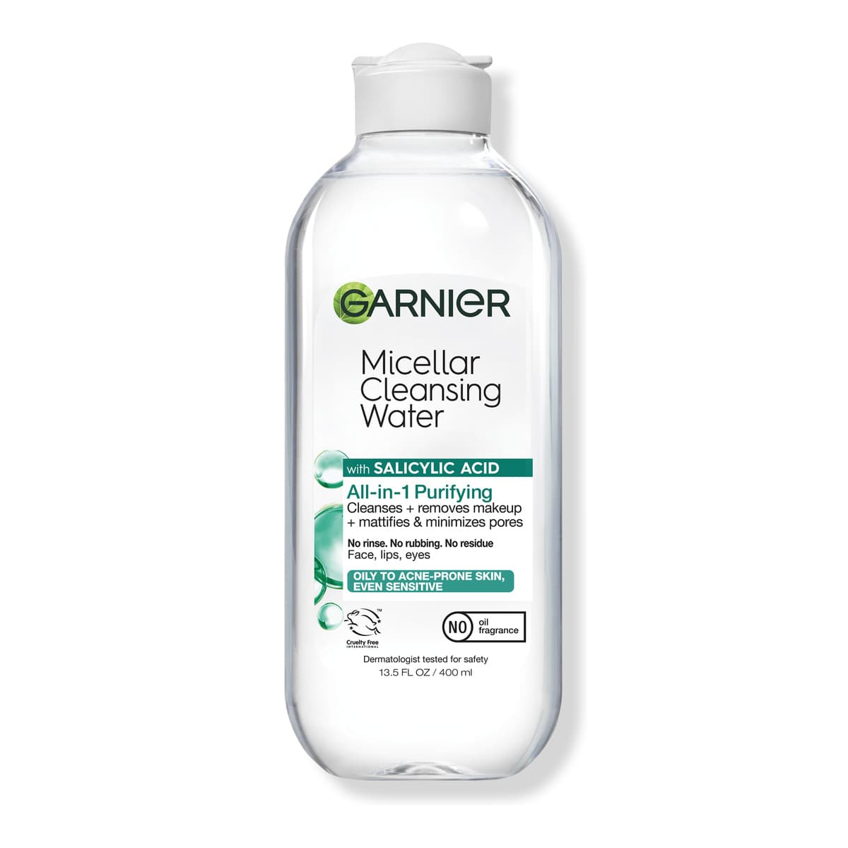 SkinActive Micellar Cleansing Water and Makeup Remover with Salicylic Acid