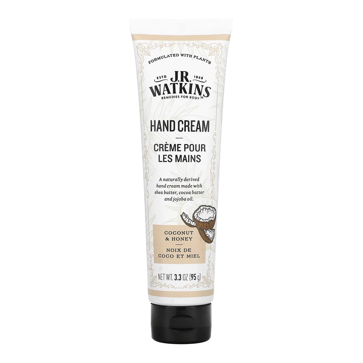 J R Watkins Hand Cream, Coconut & Honey