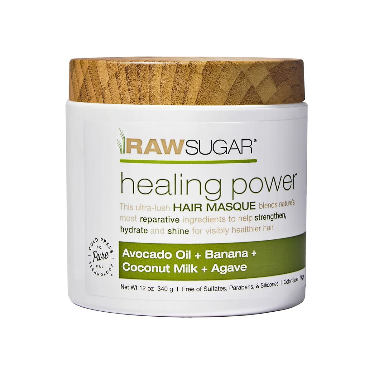 Healing Power Hair Masque Avocado Oil + Banana + Coconut Milk + Agave