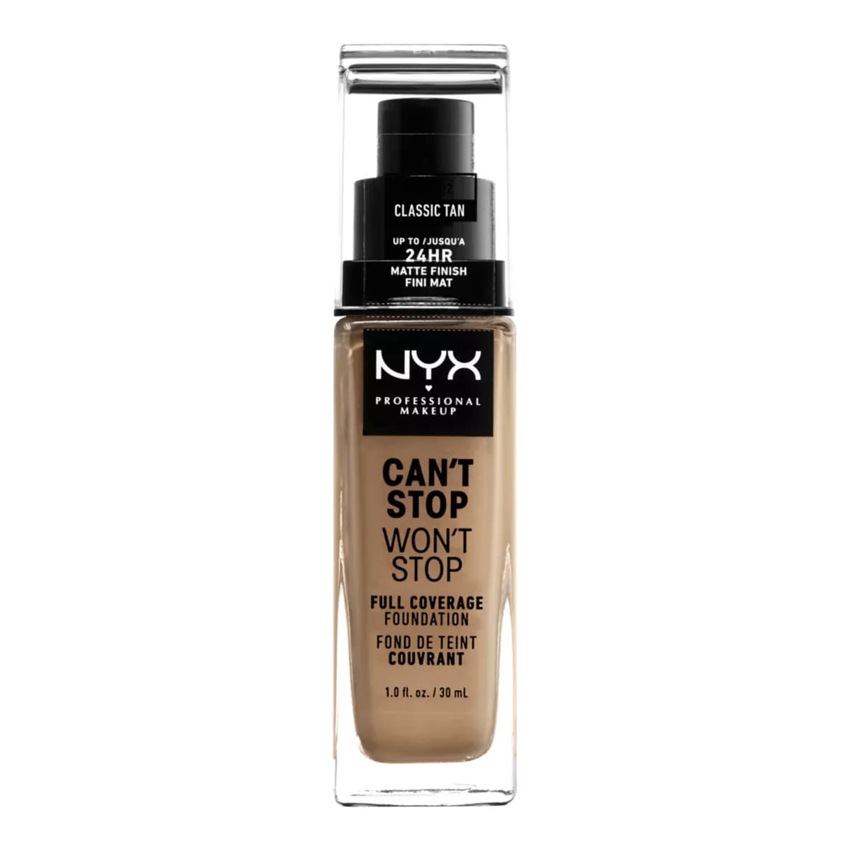 Can't Stop Won't Stop Full Coverage Foundation, Classic Tan