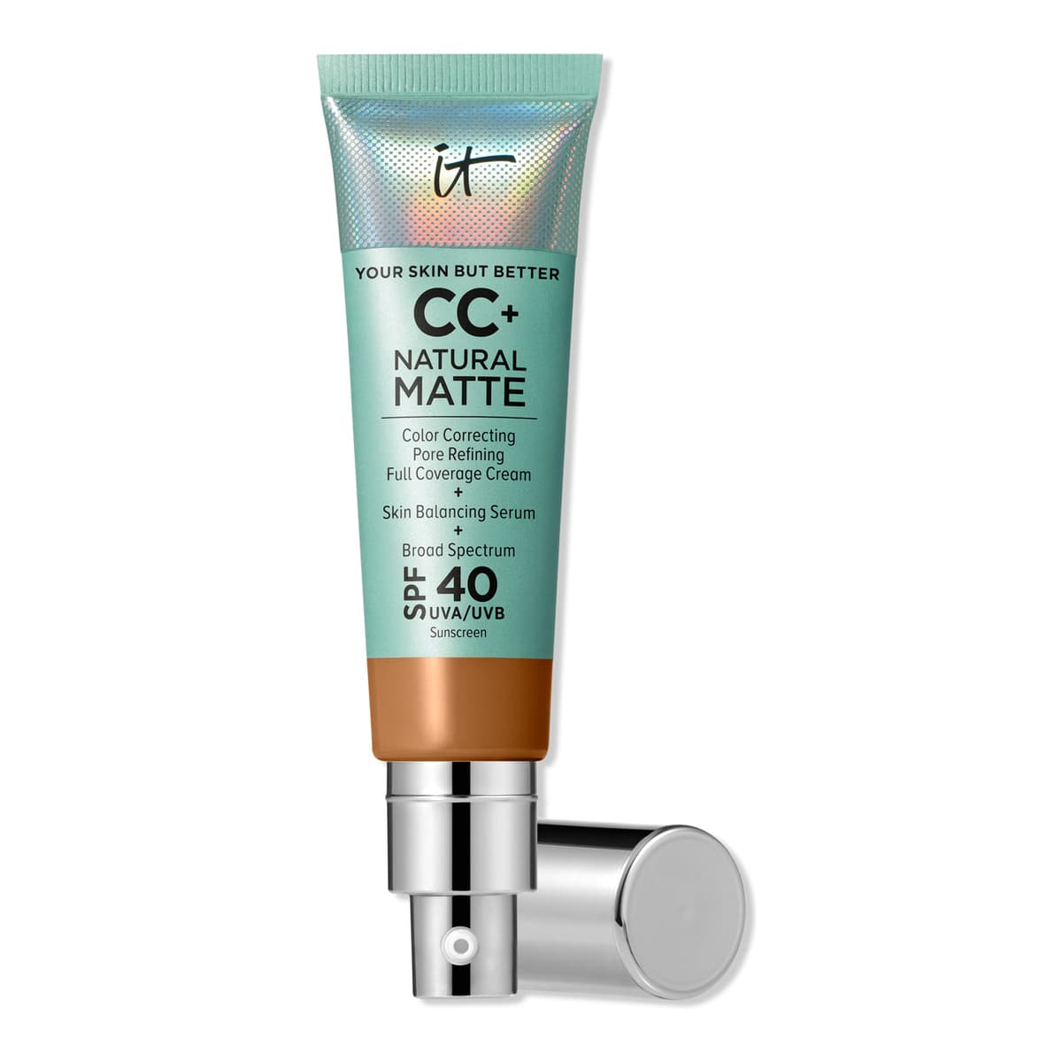CC+ Cream Natural Matte Foundation with SPF 40, Rich Honey
