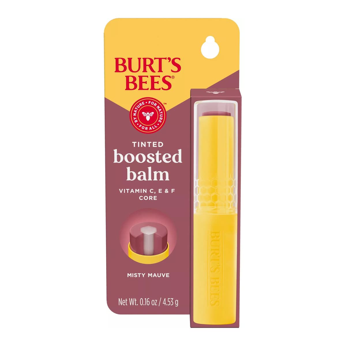 Boosted Tinted Lip Balm, Misty Mauve