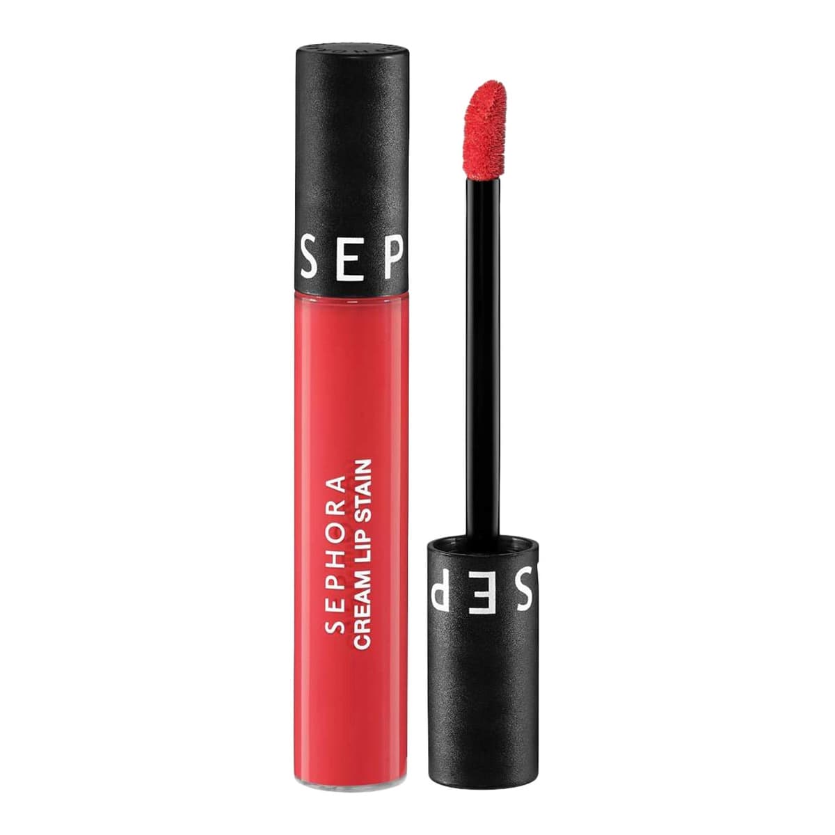 Cream Lip Stain 10HR Liquid Lipstick, #132 Acid Coral