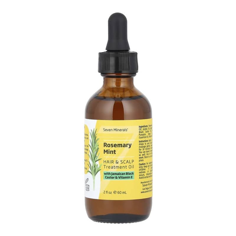 Rosemary Mint, Hair & Scalp Treatment Oil, With Jamaican Black Castor & Vitamin E