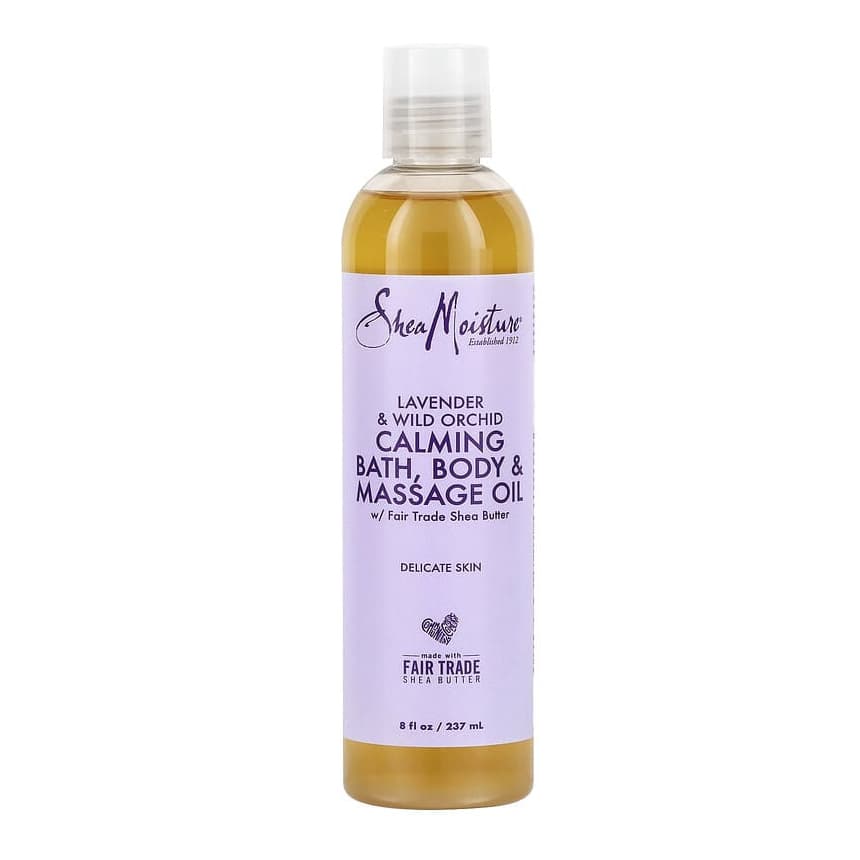 Calming Bath, Body & Massage Oil, Delicate Skin, Lavender & Wild Orchid