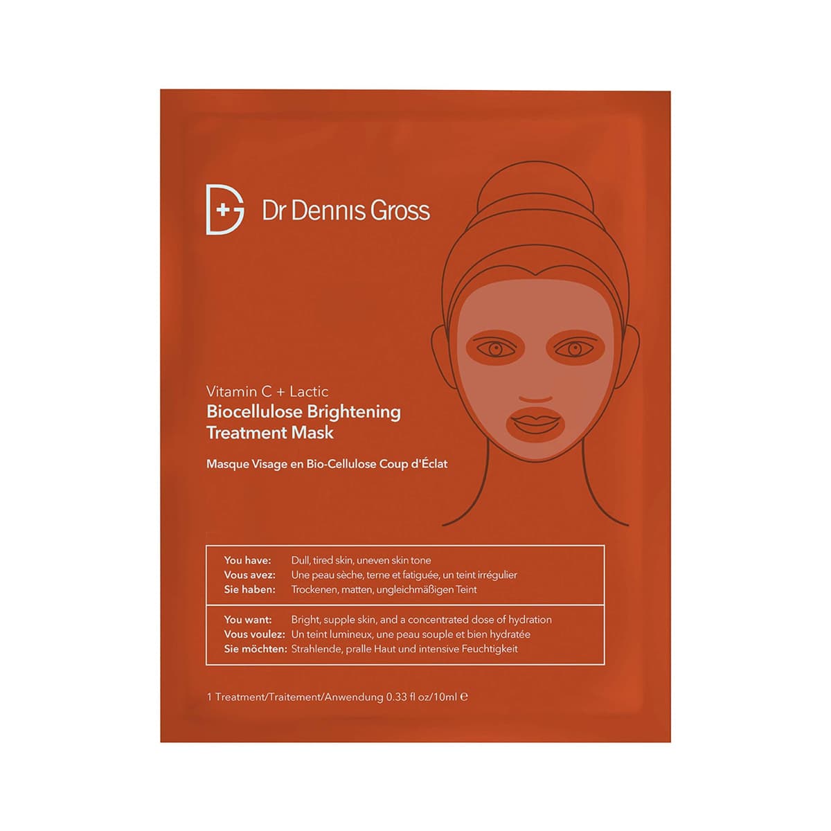 Vitamin C Lactic Biocellulose Brightening Treatment Mask