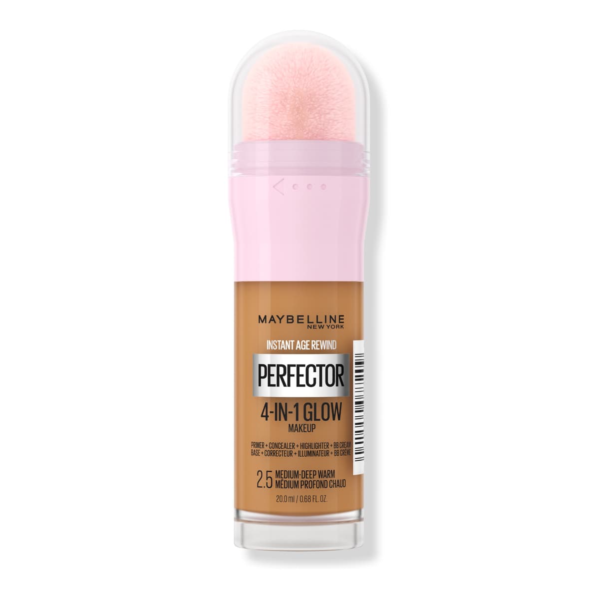 Instant Age Rewind Instant Perfector 4-In-1 Glow Makeup, #2.5 Medium-Deep Warm
