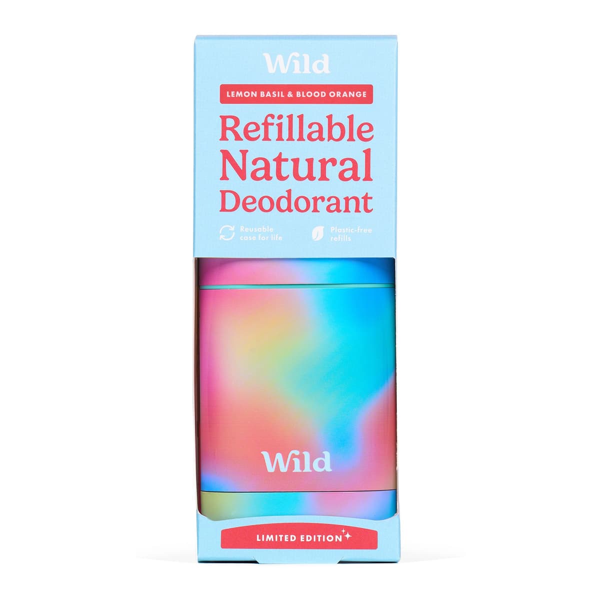 Lemon, Basil and Blood Orange Deodorant in Ombre Case