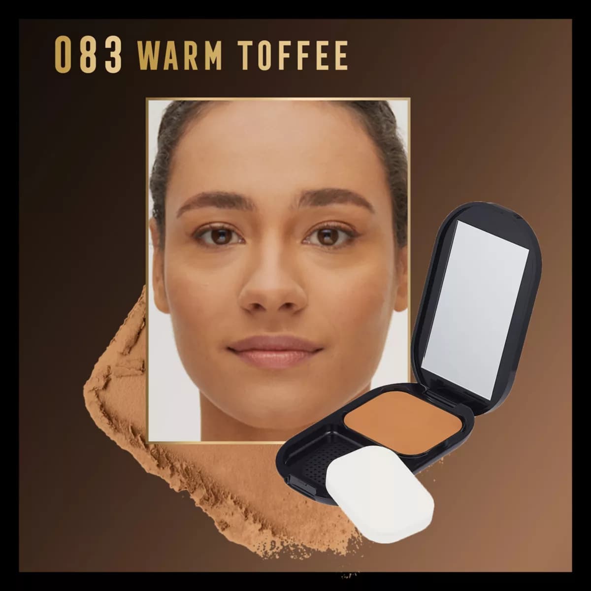 Facefinity Compact SPF 20 Matte Powder Foundation, warm toffee 083