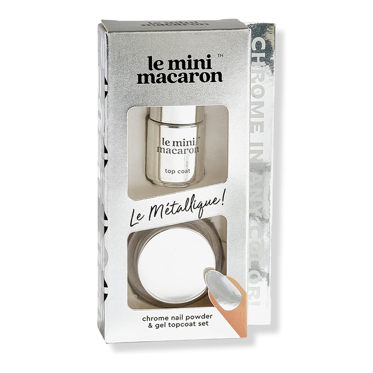 Le Métallique - Chrome Nail Powder & Gel Topcoat Set