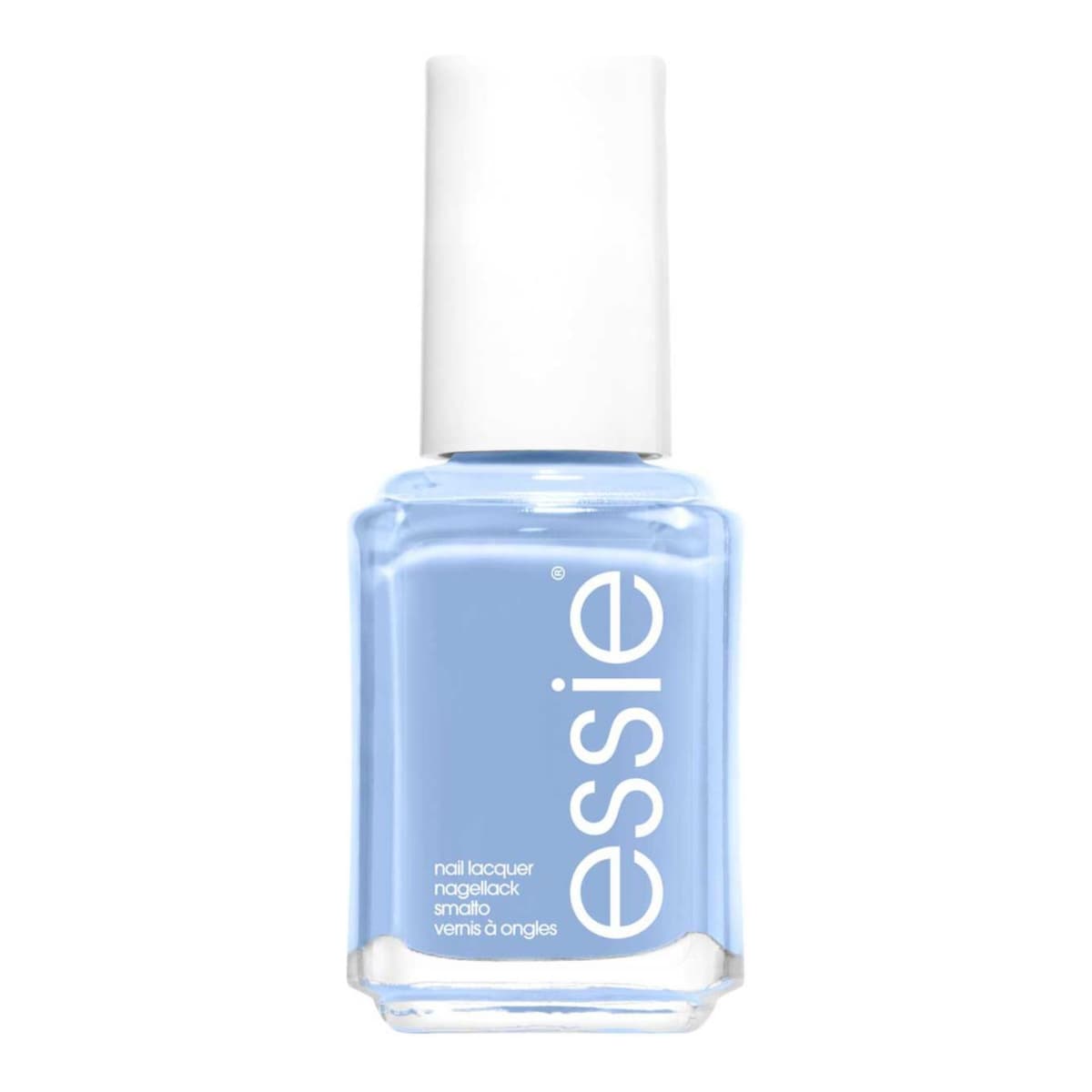 Nail Polish 374 Salt Water Happy Atlantic Creamy Blue Colour, Original High Shine and High Coverage Nail Polish
