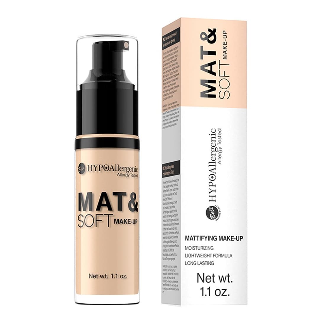 HYPOAllergenic Mat & Soft Makeup Foundation olden Beige
