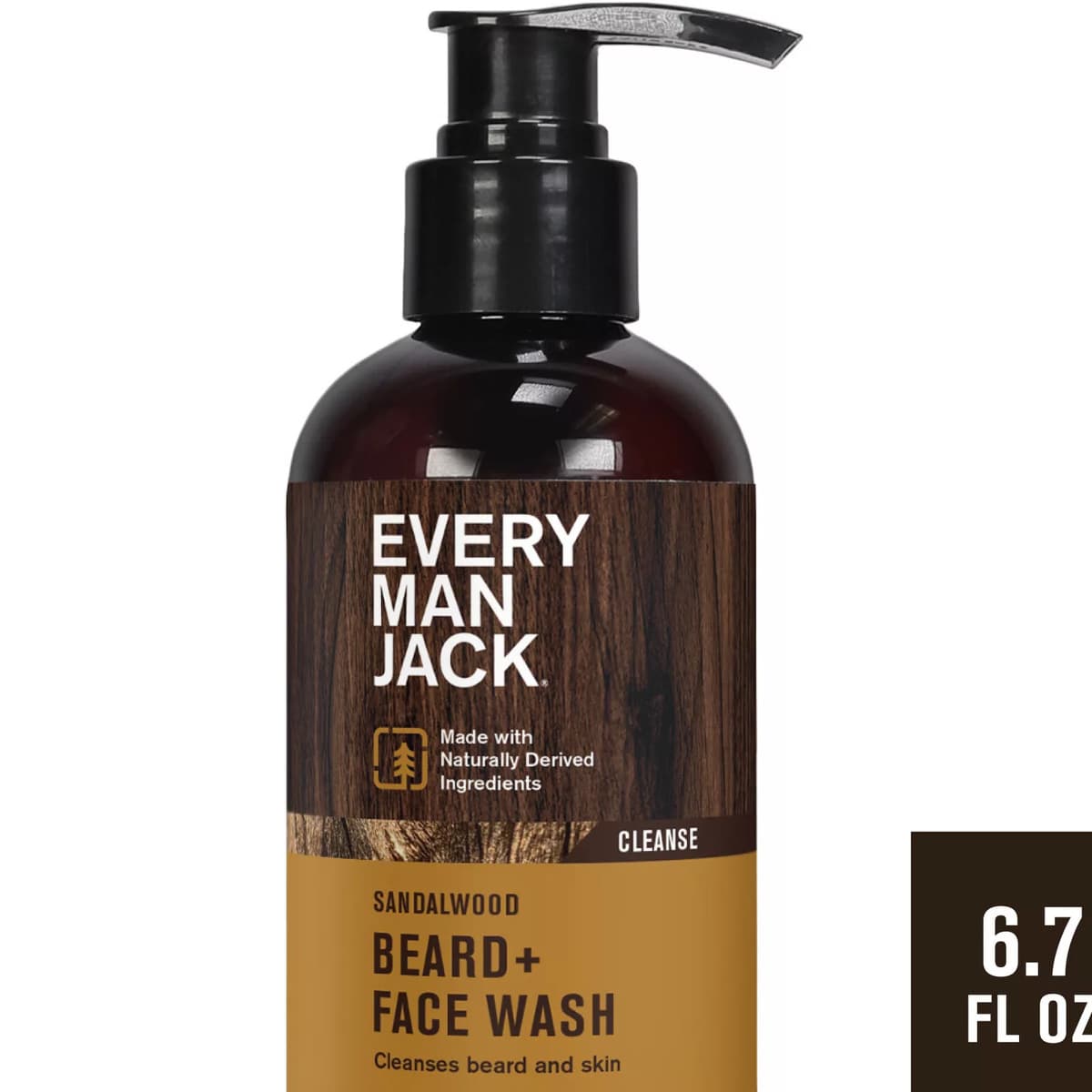 Men's Nourishing Beard + Face Wash with Aloe and Coconut - Sandalwood