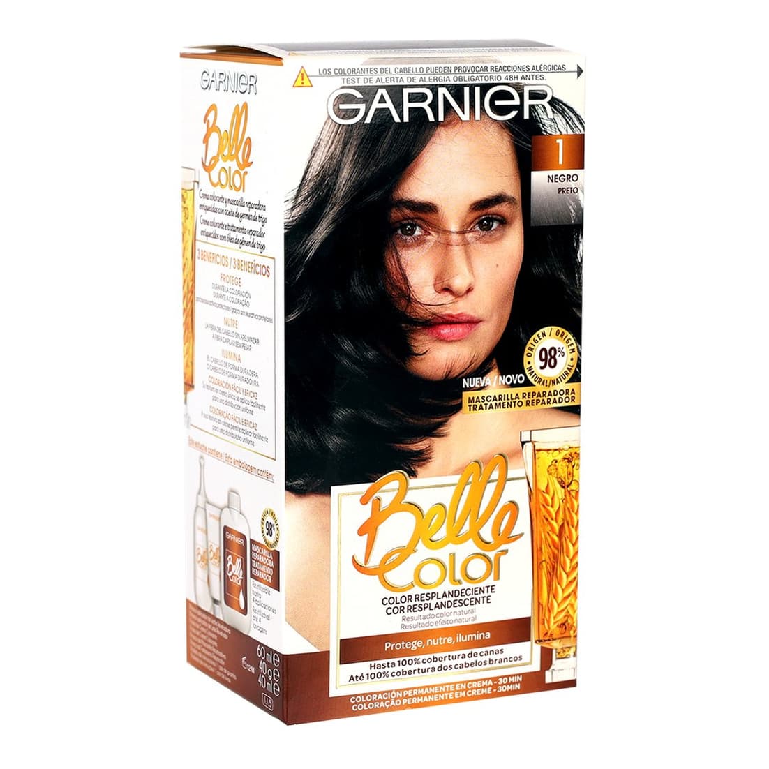 Belle Color Permanent Hair Dye 1 Black