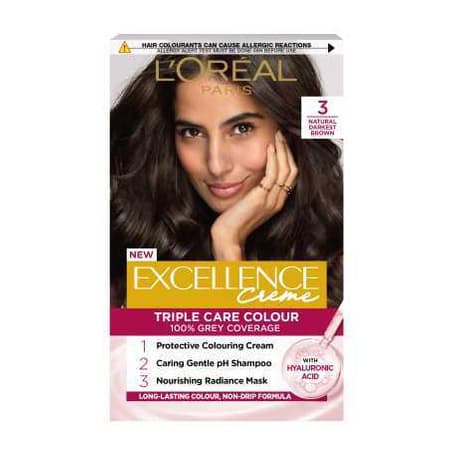 Excellence Creme 3 Natural Darkest Brown Hair Dye