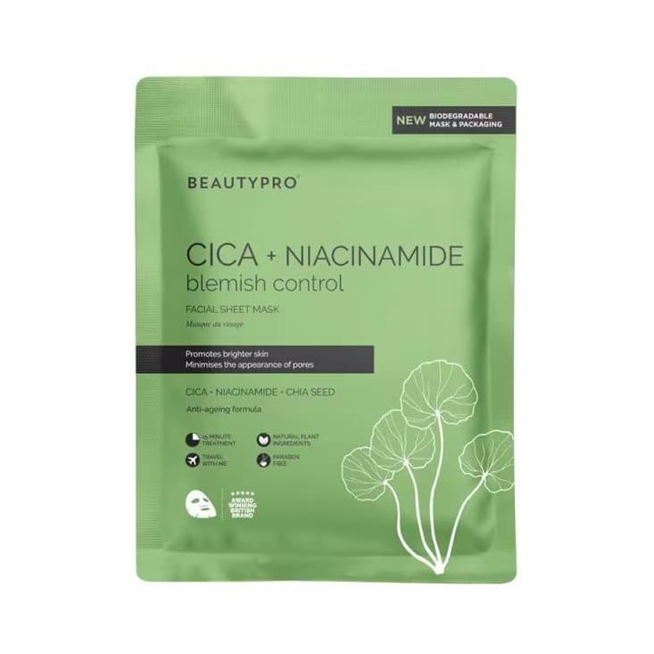 Beautypro Cica + Niacinamide Blemish Control Sheet Mask