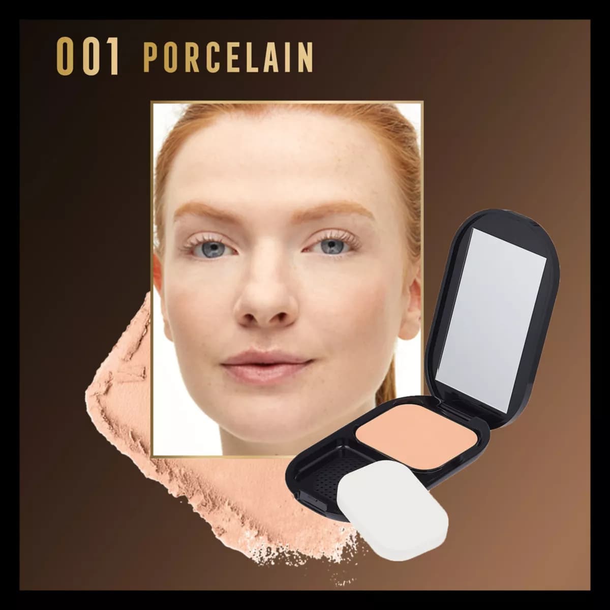 Facefinity Compact SPF 20 Matte Powder Foundation, porcelain 001